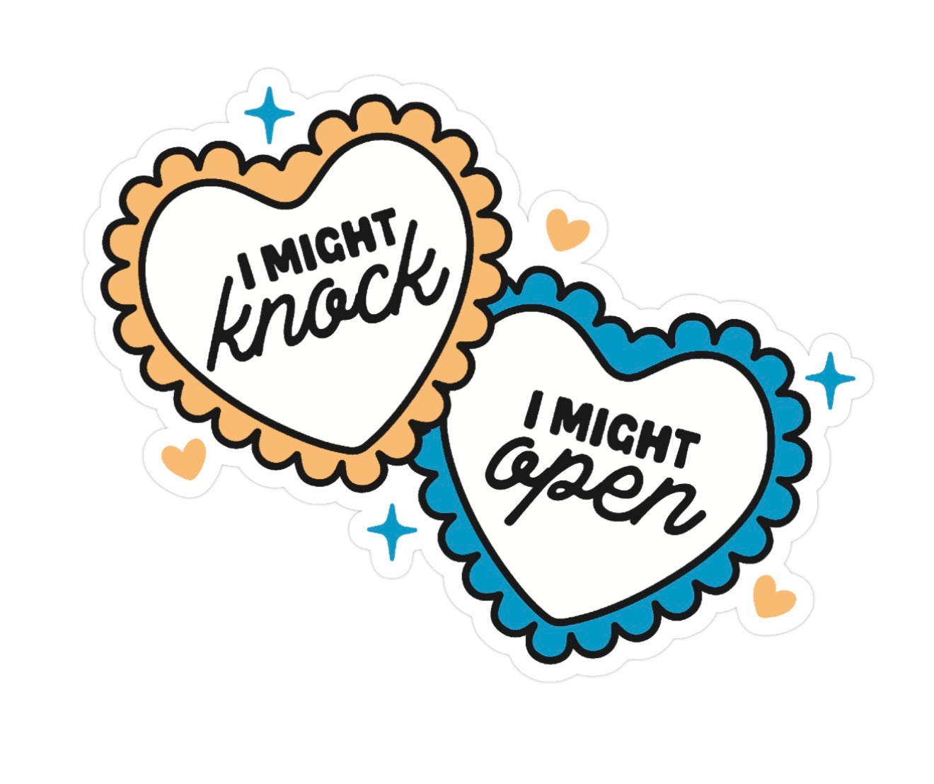 Knock Weatherproof Sticker