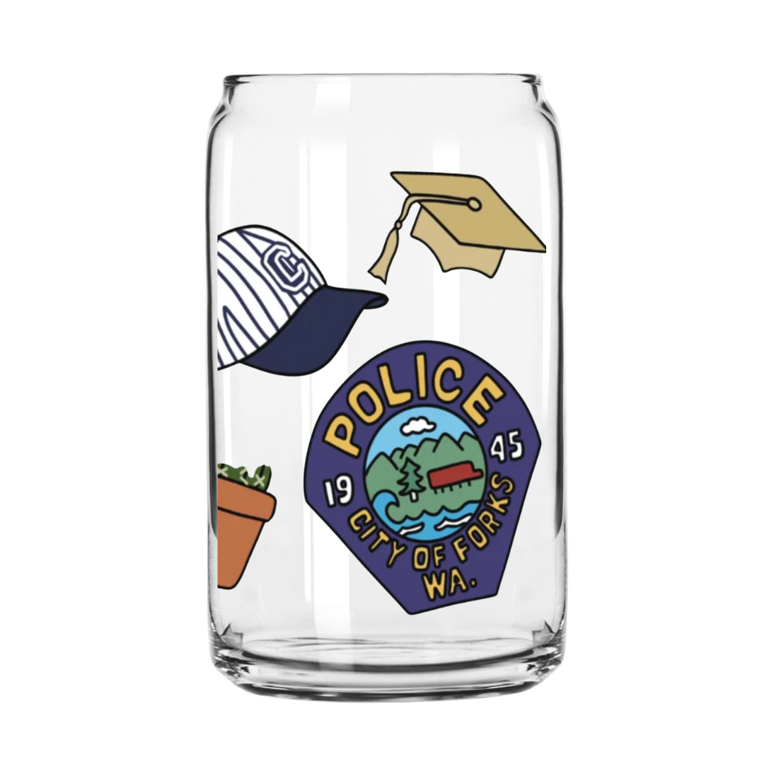City of Forks Glass Can