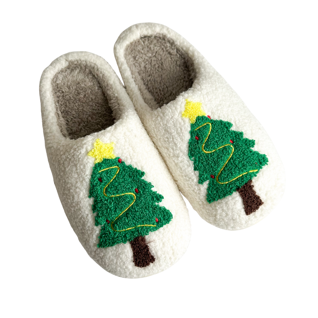Christmas Tree Slippers