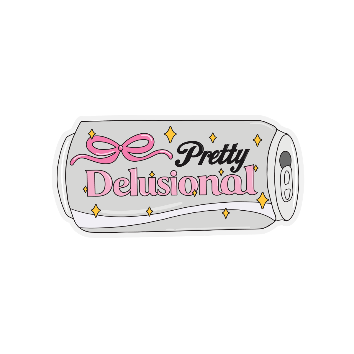 Pretty Delusional Weatherproof Sticker