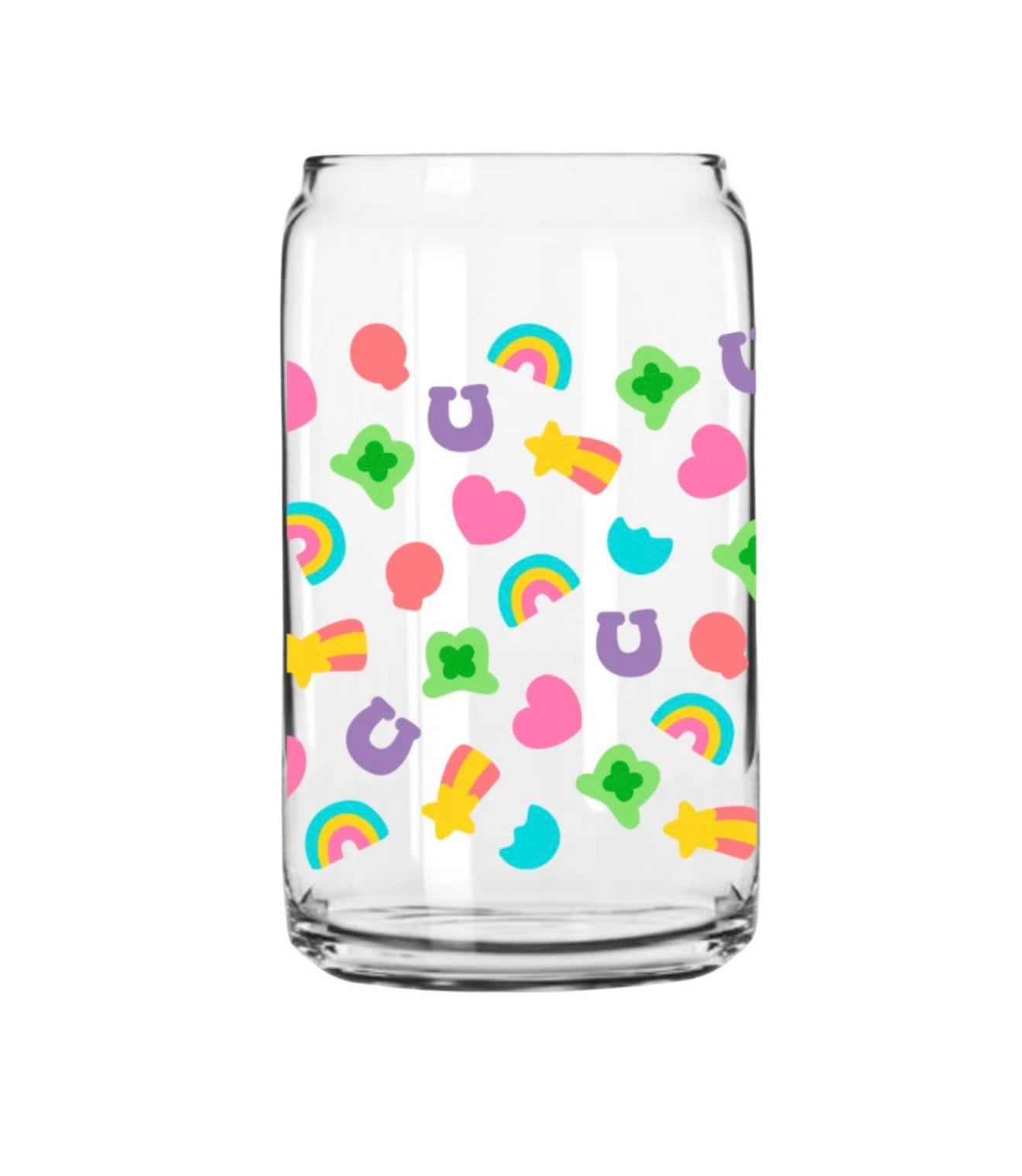 Lucky Charms Glass Can