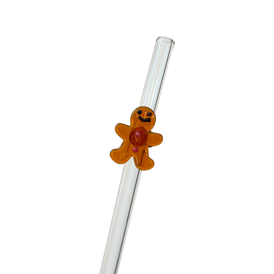 Gingerbread Glass Straw