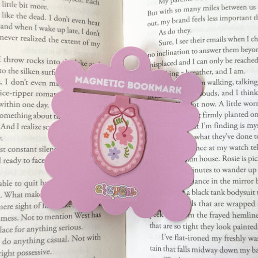 Floral Magnetic Bookmark