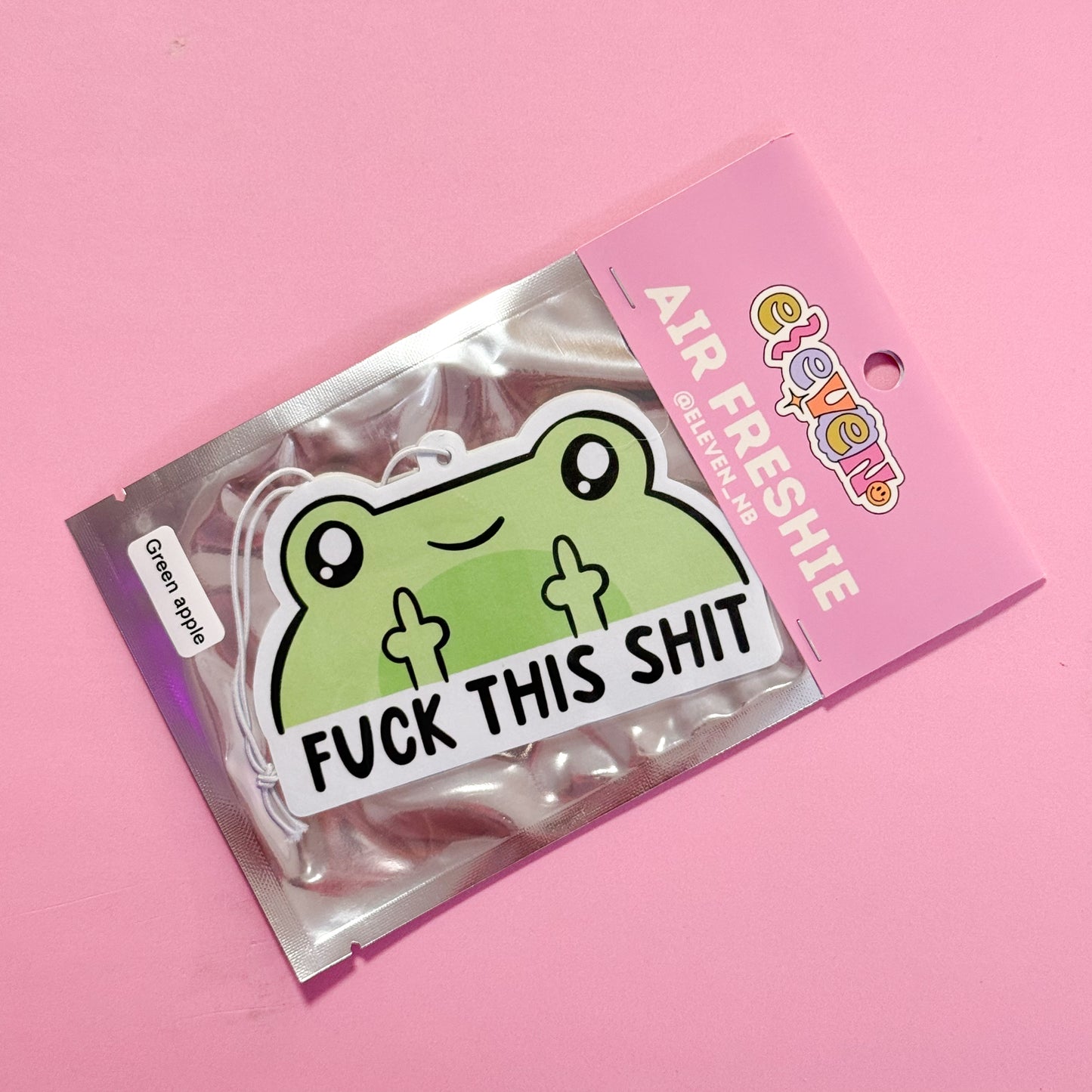 Frog Air Freshie Green Apple Scent