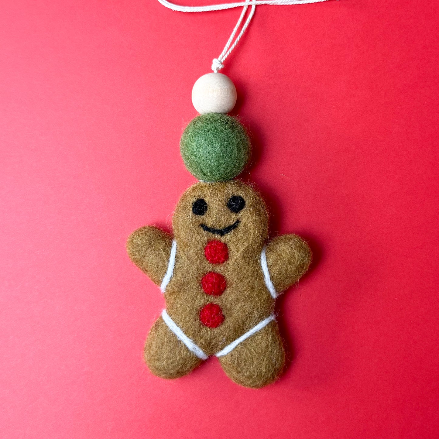 Green Ball Gingerbread Hanging