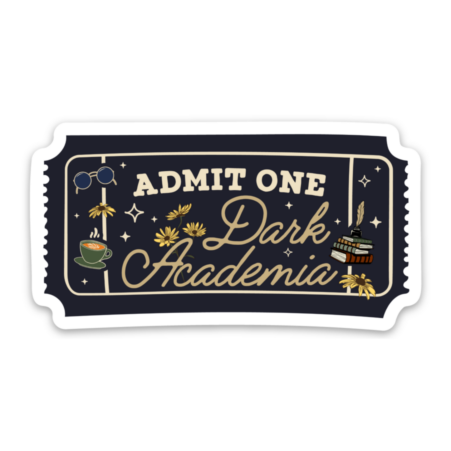 Dark Academia | Weatherproof Sticker
