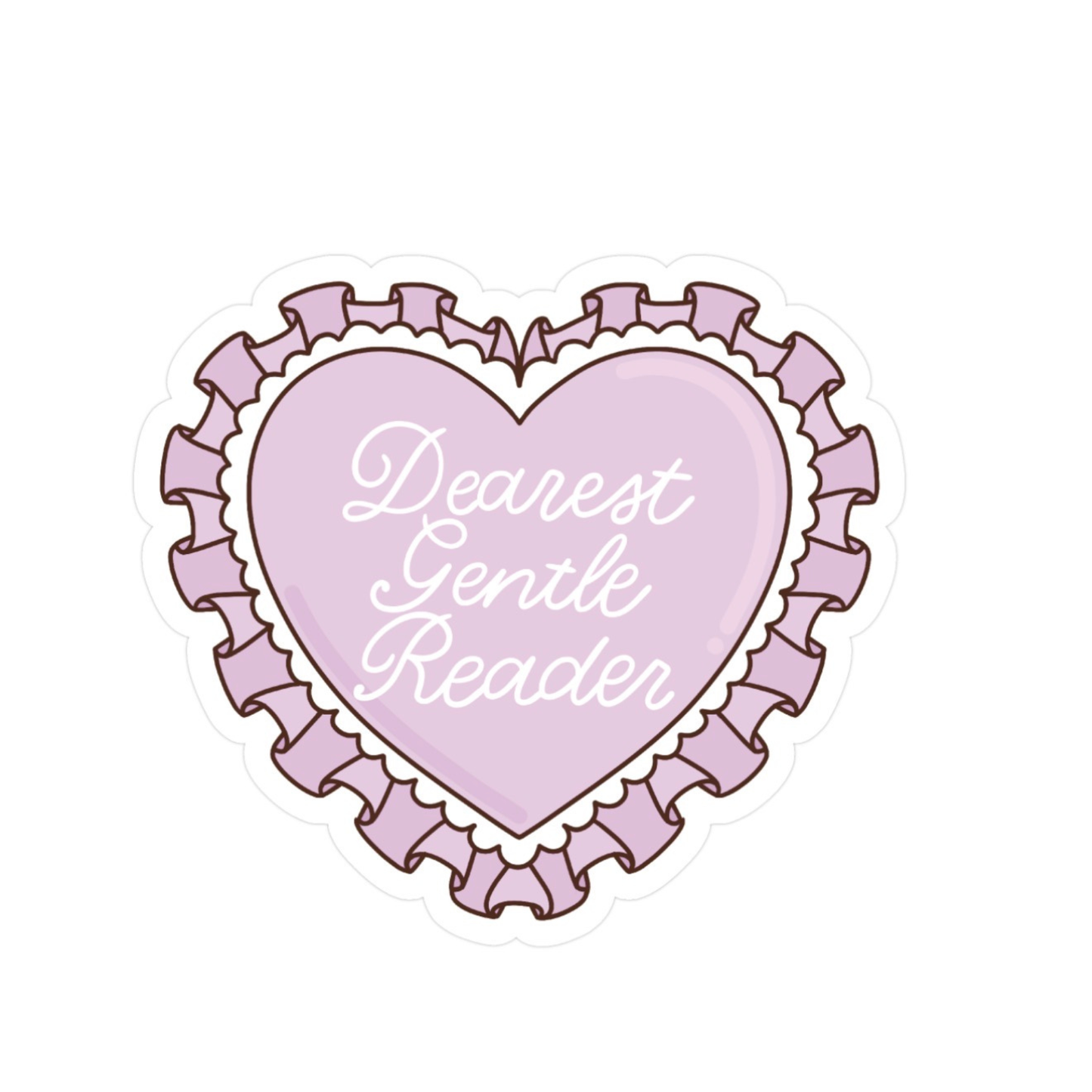 Gentle Reader Weatherproof Sticker