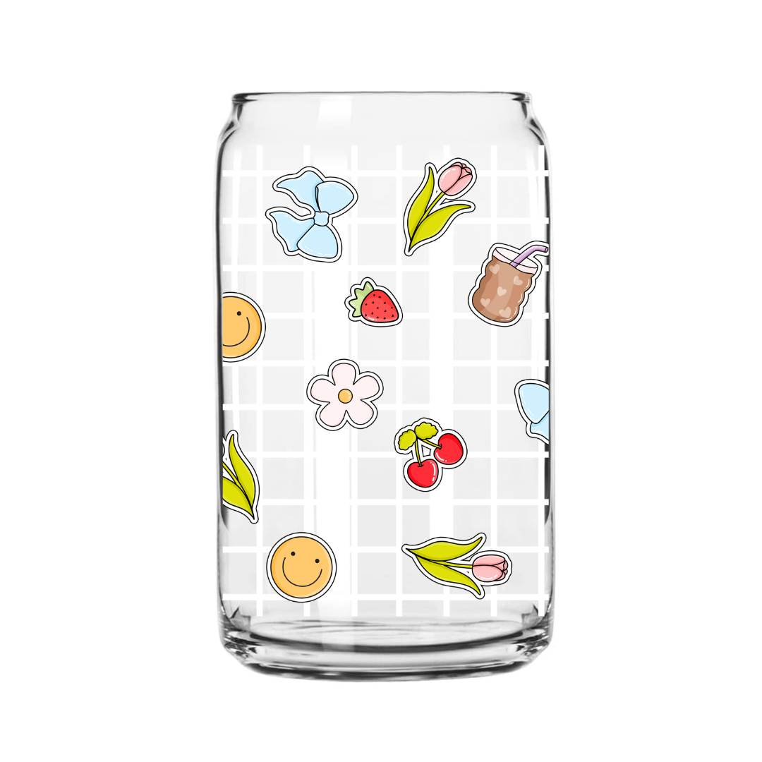 Doodle Glass Can