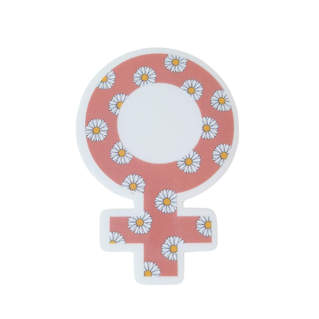 Clear Female Symbol Weatherproof Sticker