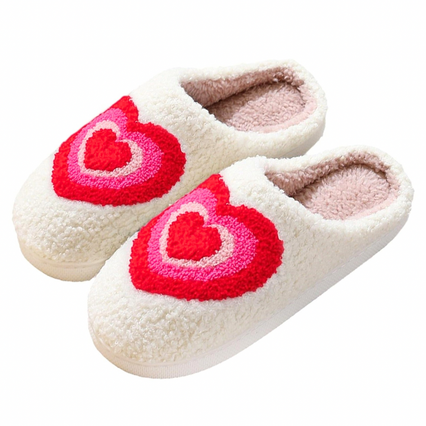 Layered Heart Slippers