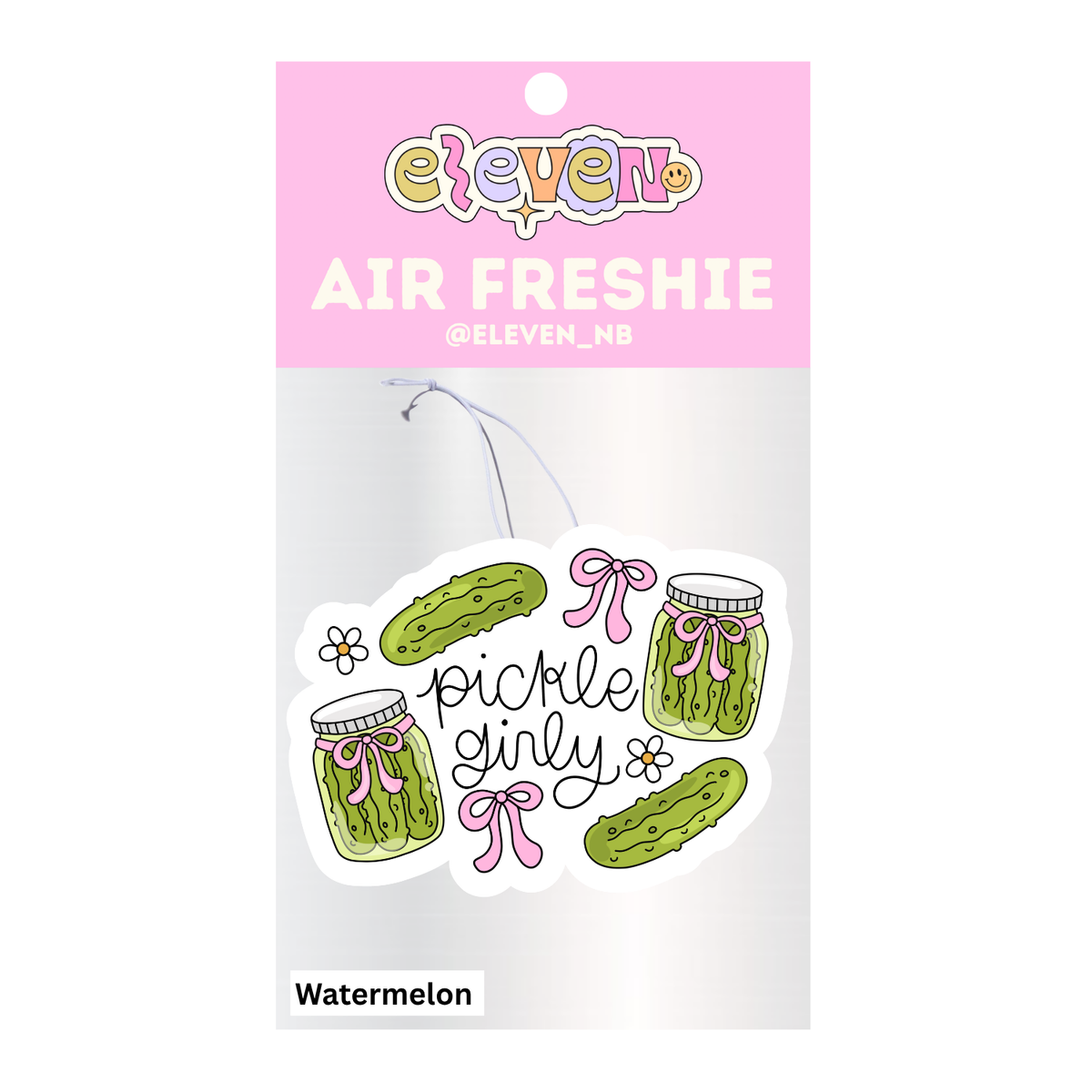 Pickle Girly Air Freshie Watermelon Scent