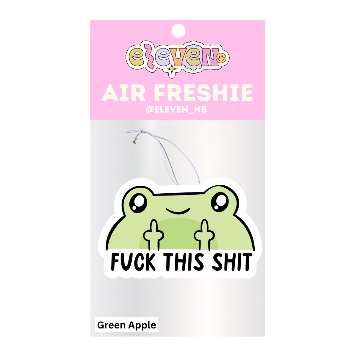 Frog Air Freshie Green Apple Scent