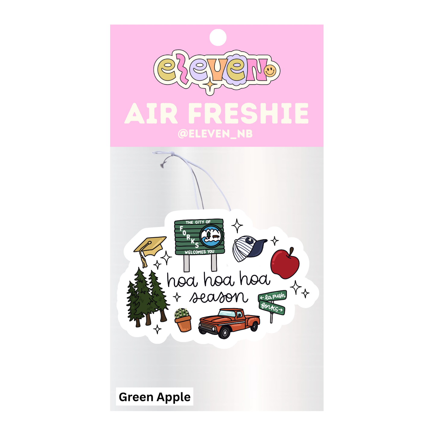 Hoa Hoa Hoa Air Freshie Green Apple Scent