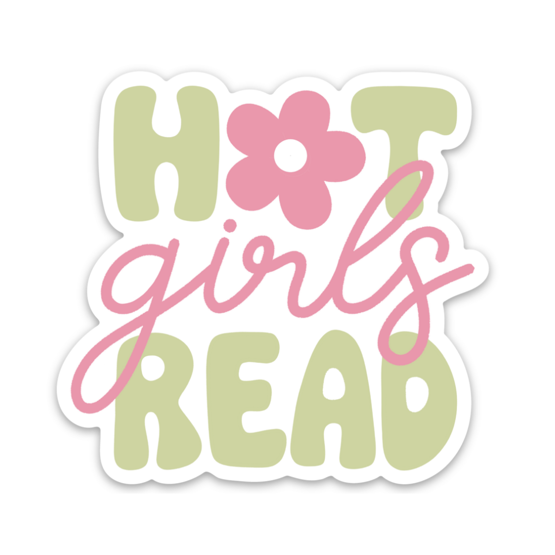 Hot Girls Read | Weatherproof Sticker