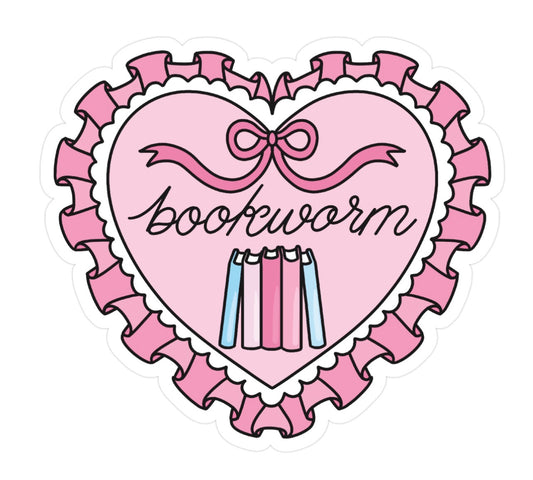Bookworm Weatherproof Sticker