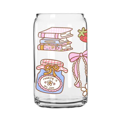 Summer Reading Glass Can