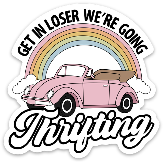 Thrifting | Weatherproof Sticker