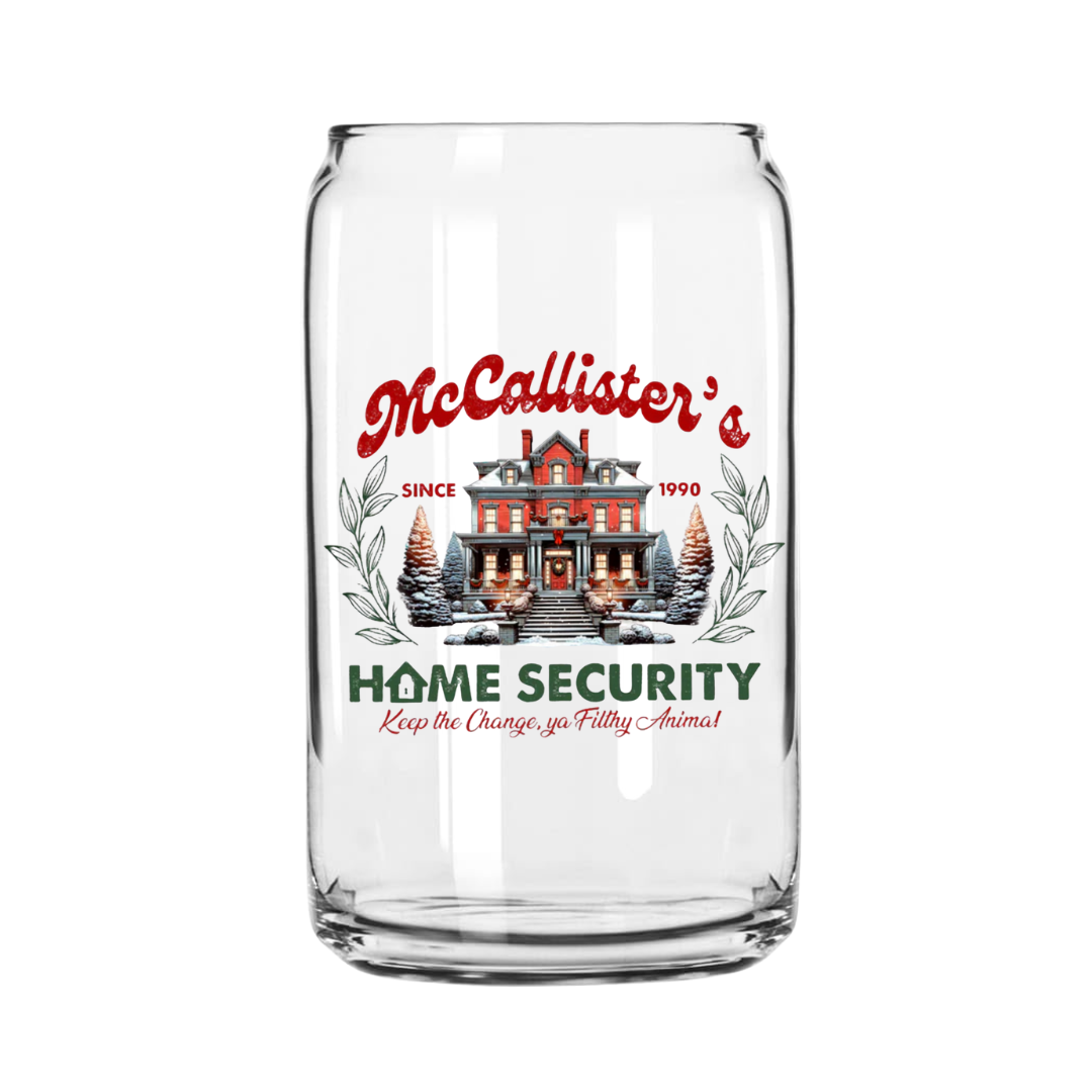 McCallister Home Security Glass Can