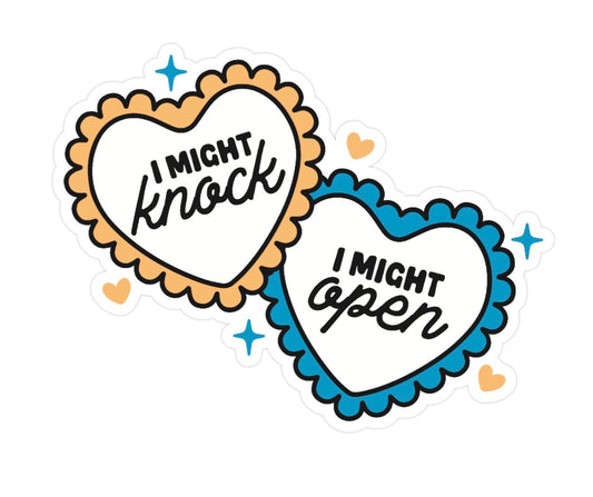 Knock Weatherproof Sticker