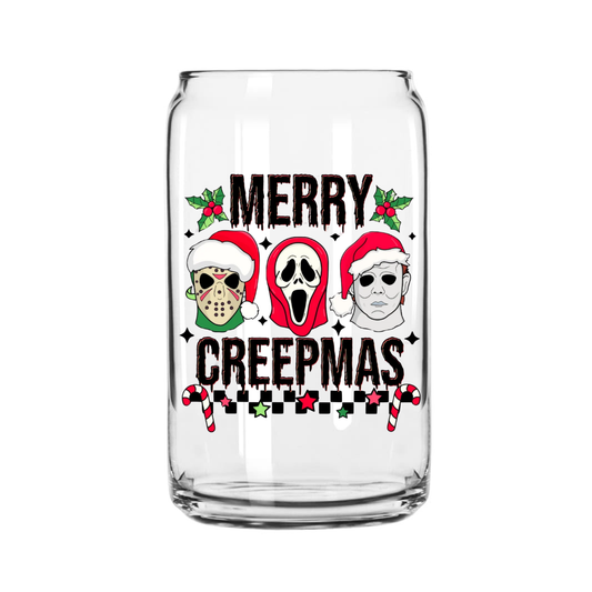 Merry Creepmas Glass Can
