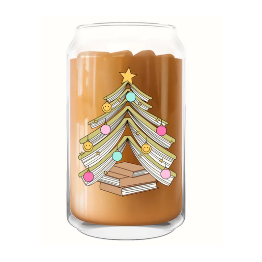 Book Tree Glass Can