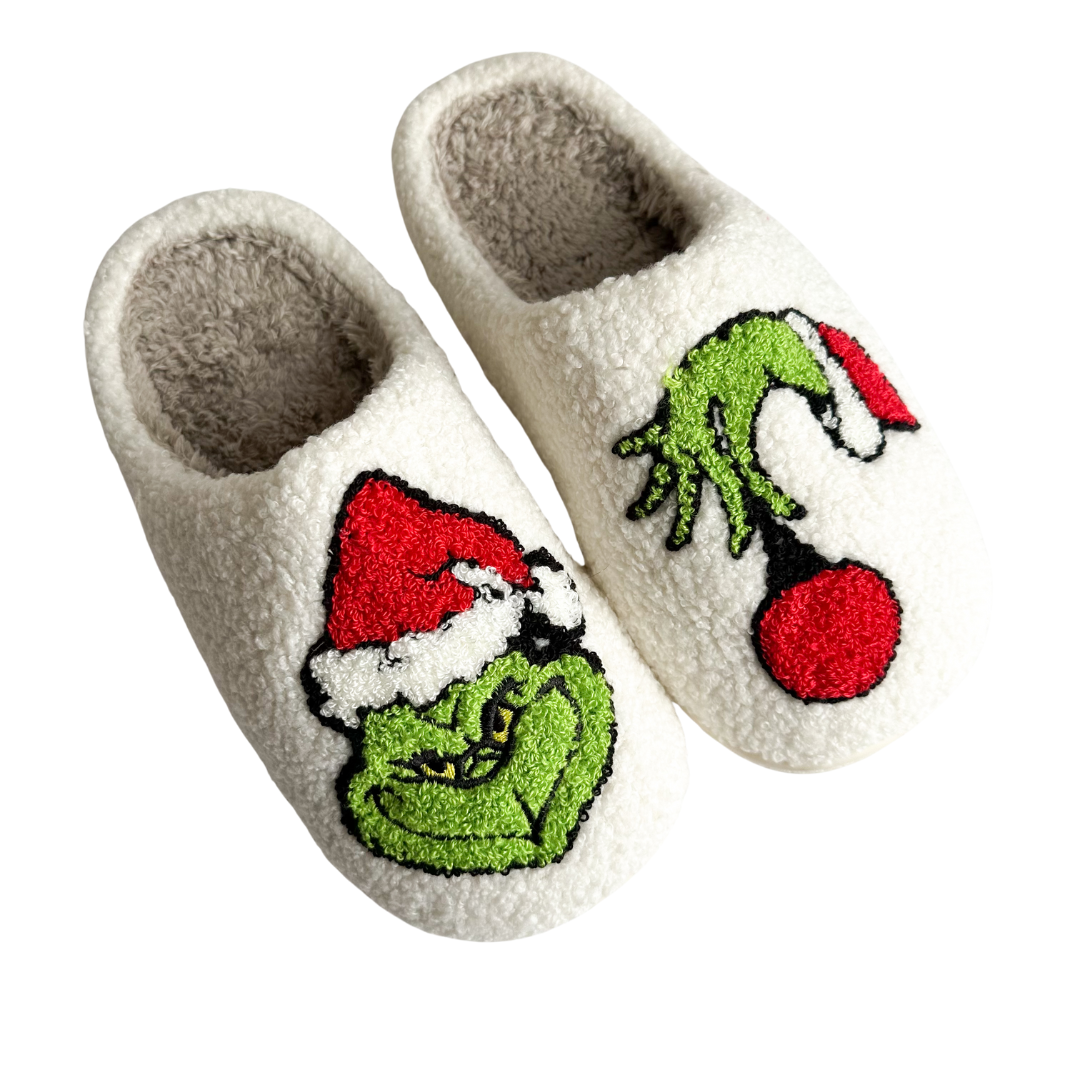 Grinchy Hand Slippers