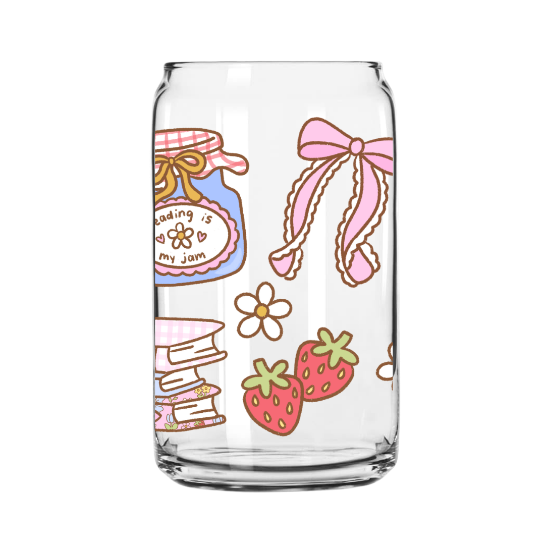 Summer Reading Glass Can