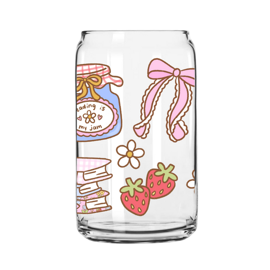 Summer Reading Glass Can