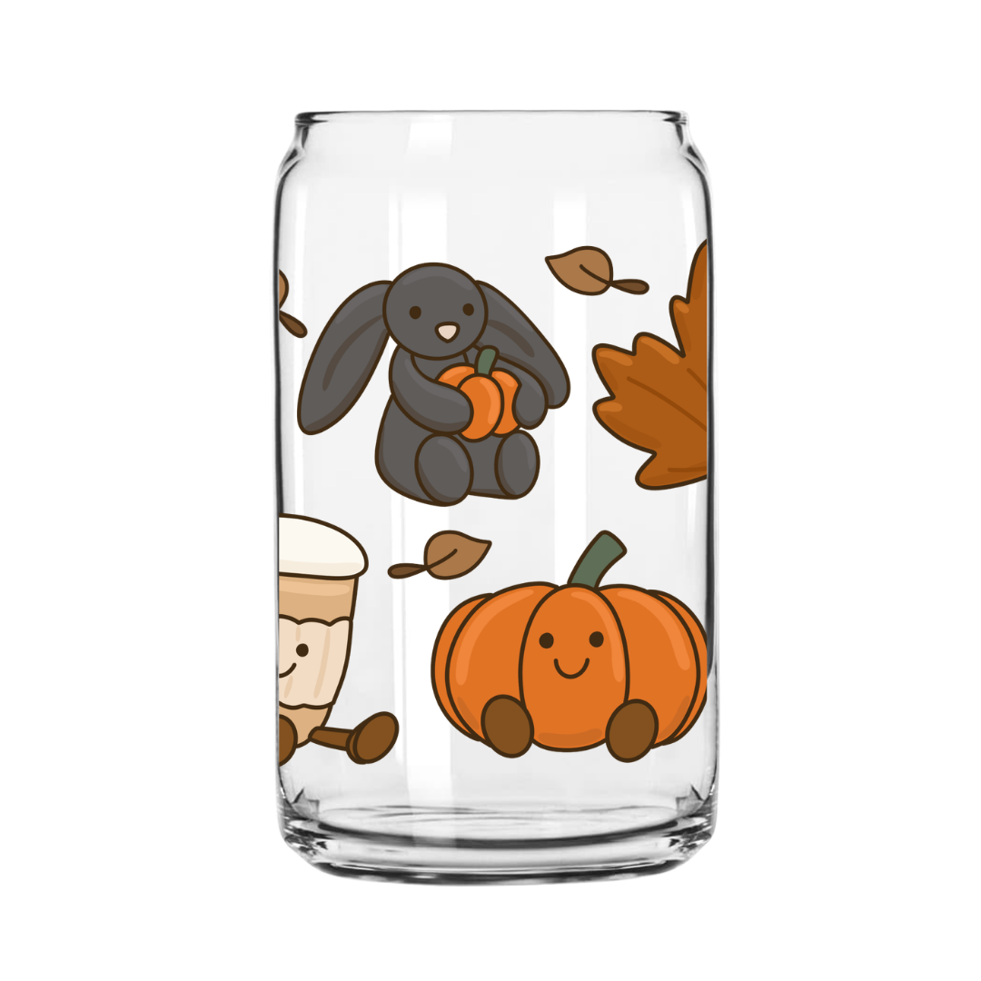 Fall Jelly Glass Can