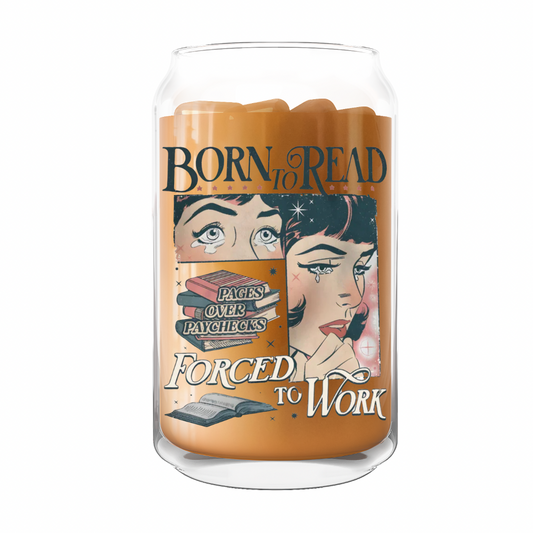 Born To Read Glass Can