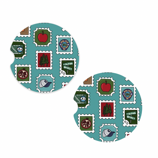 Forks Stamps Car Coaster