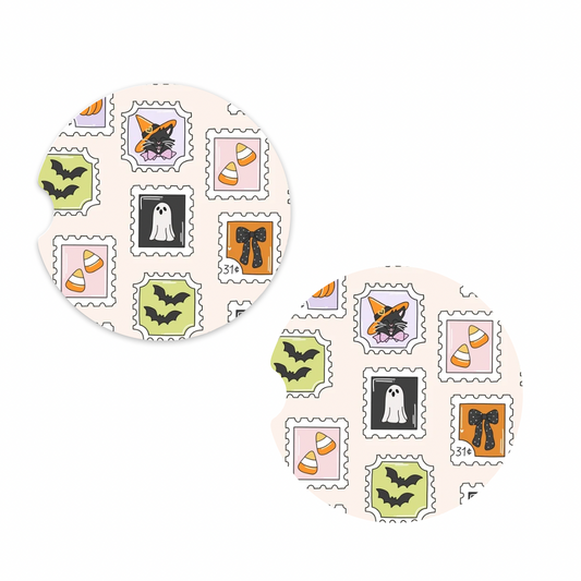 Spooky Stamps Car Coaster