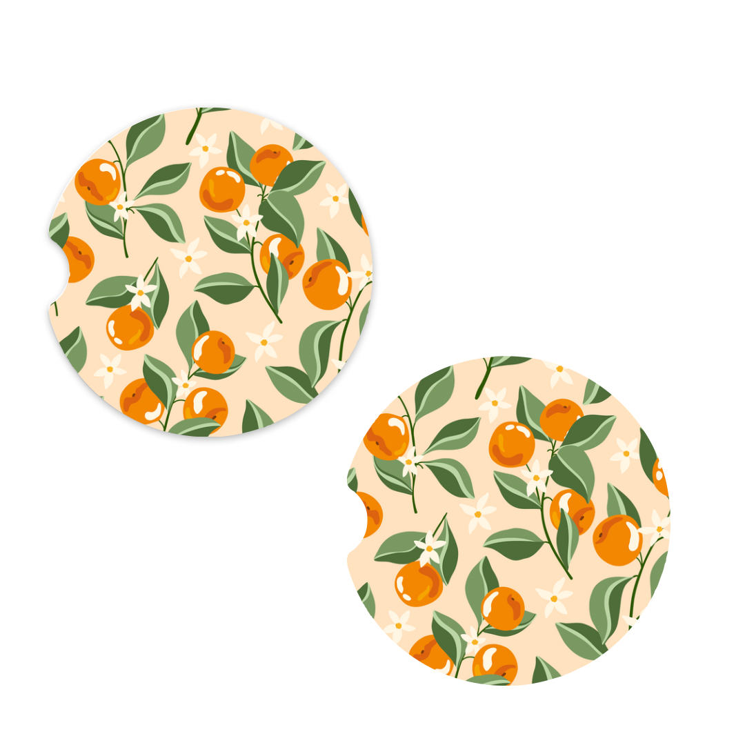 Oranges Car Coaster