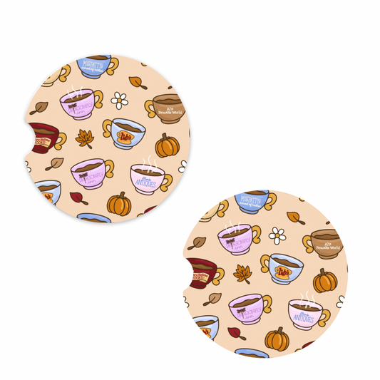 Coffee Coffee Coffee Car Coasters