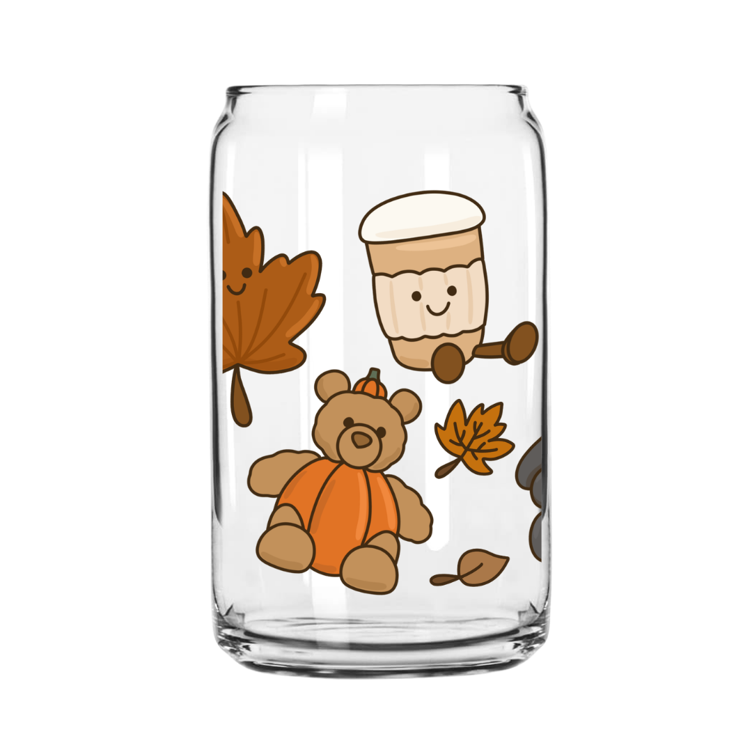 Fall Jelly Glass Can