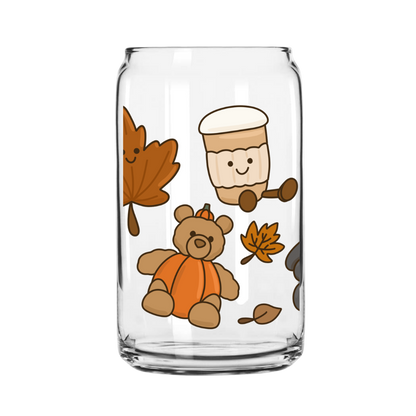 Fall Jelly Glass Can