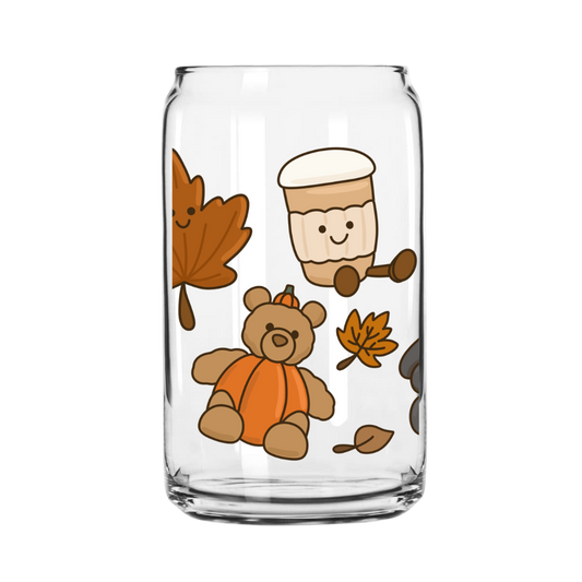 Fall Jelly Glass Can