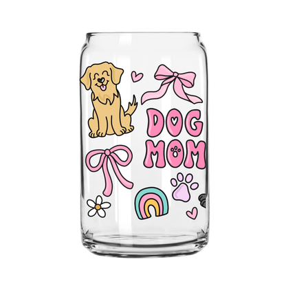 Dog Mom Glass Can