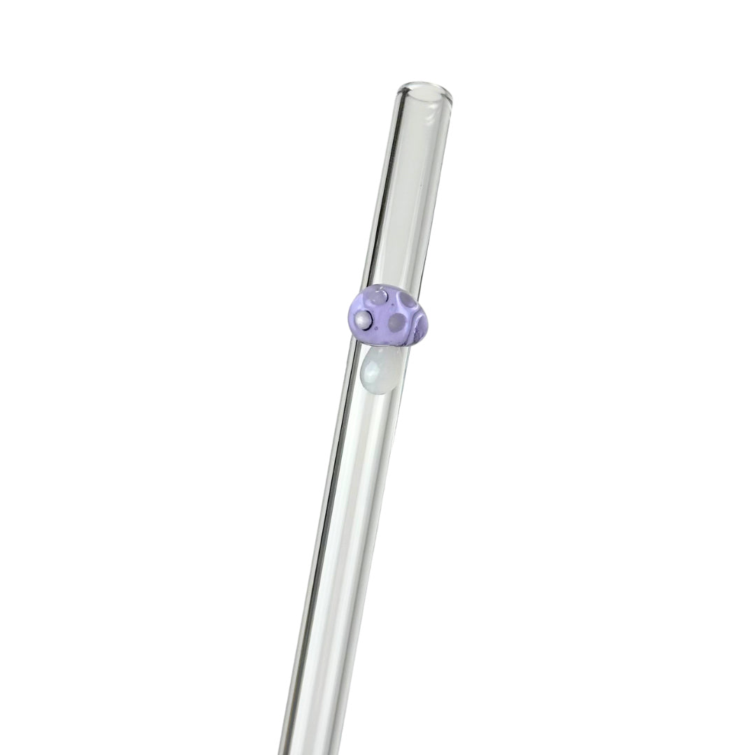 Glass Charm Straw