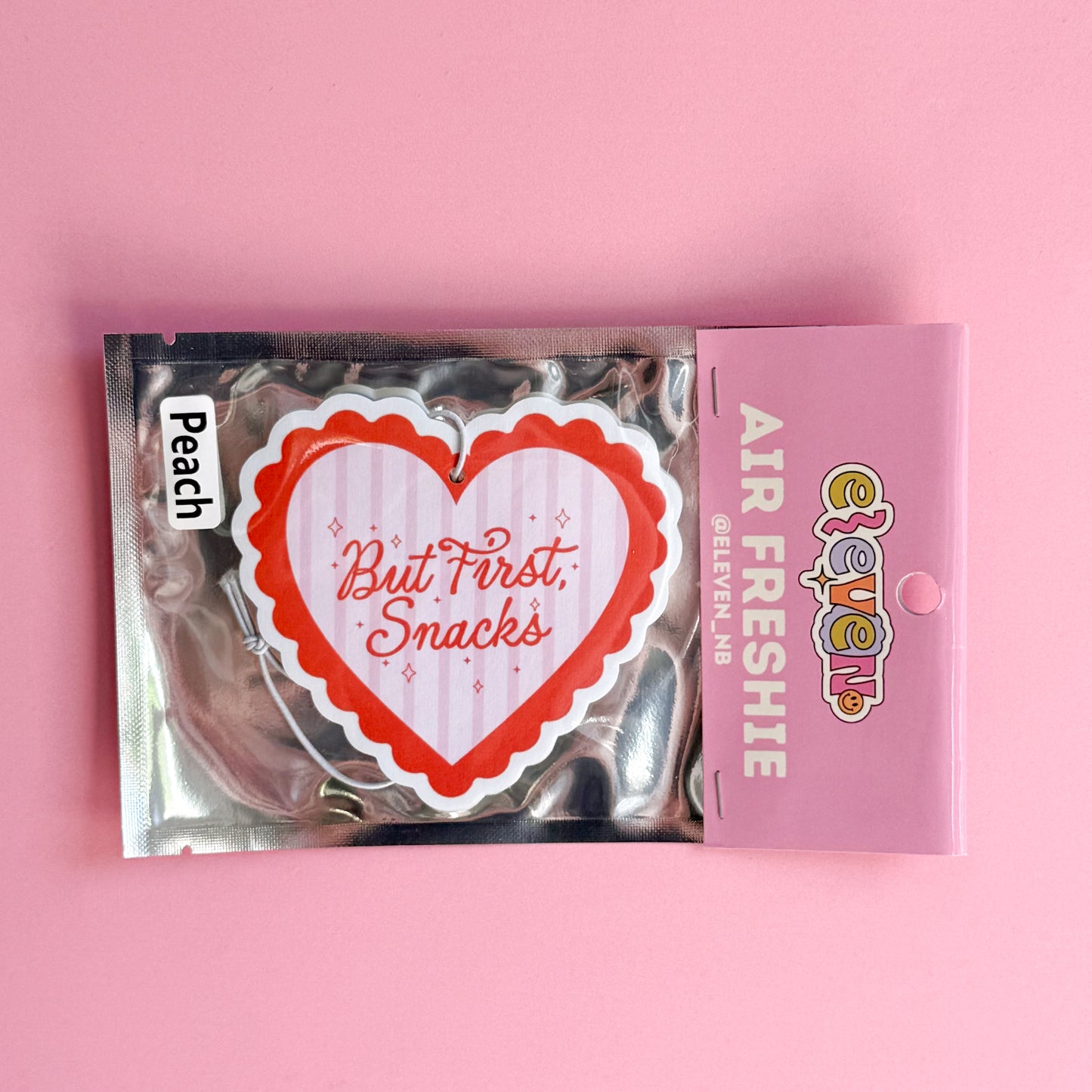 Snacks Air Freshie Peach Scent