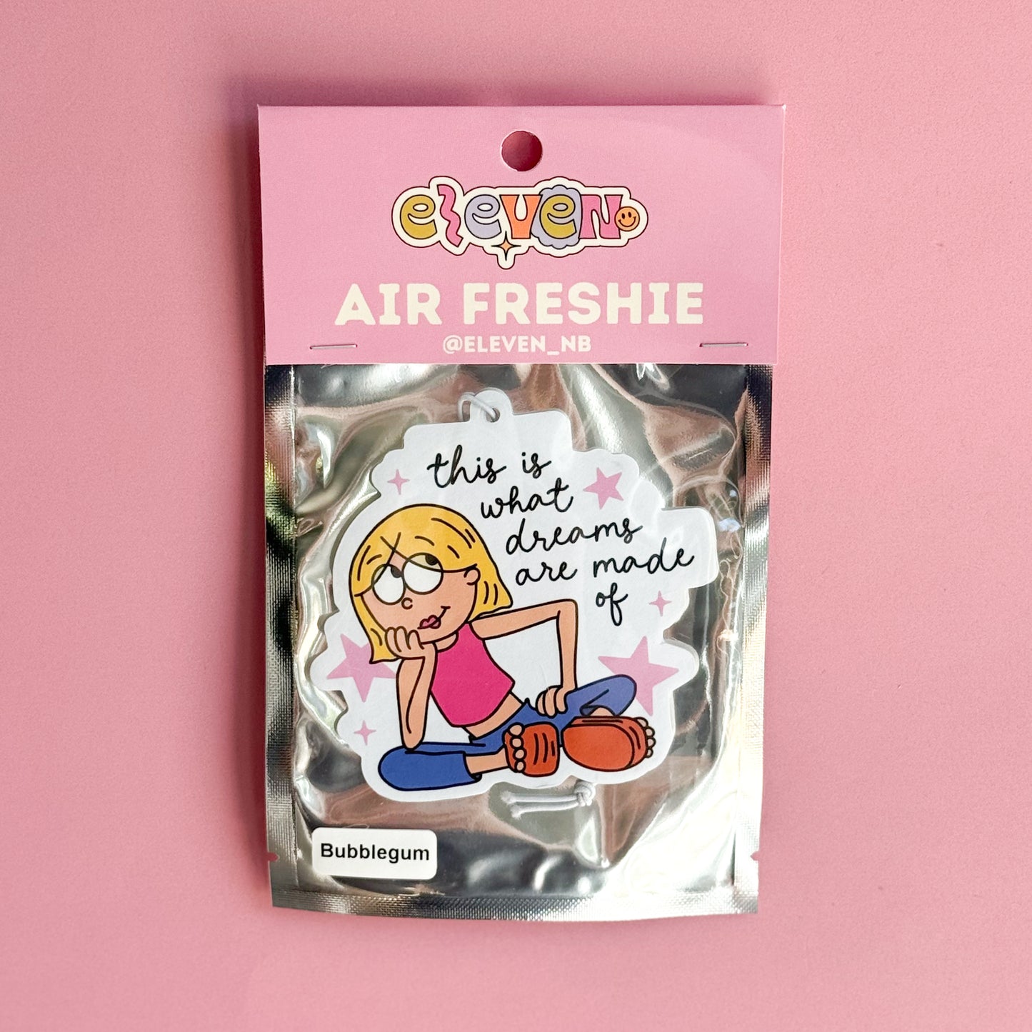 Lizzie Air Freshie Bubble Gum Scent