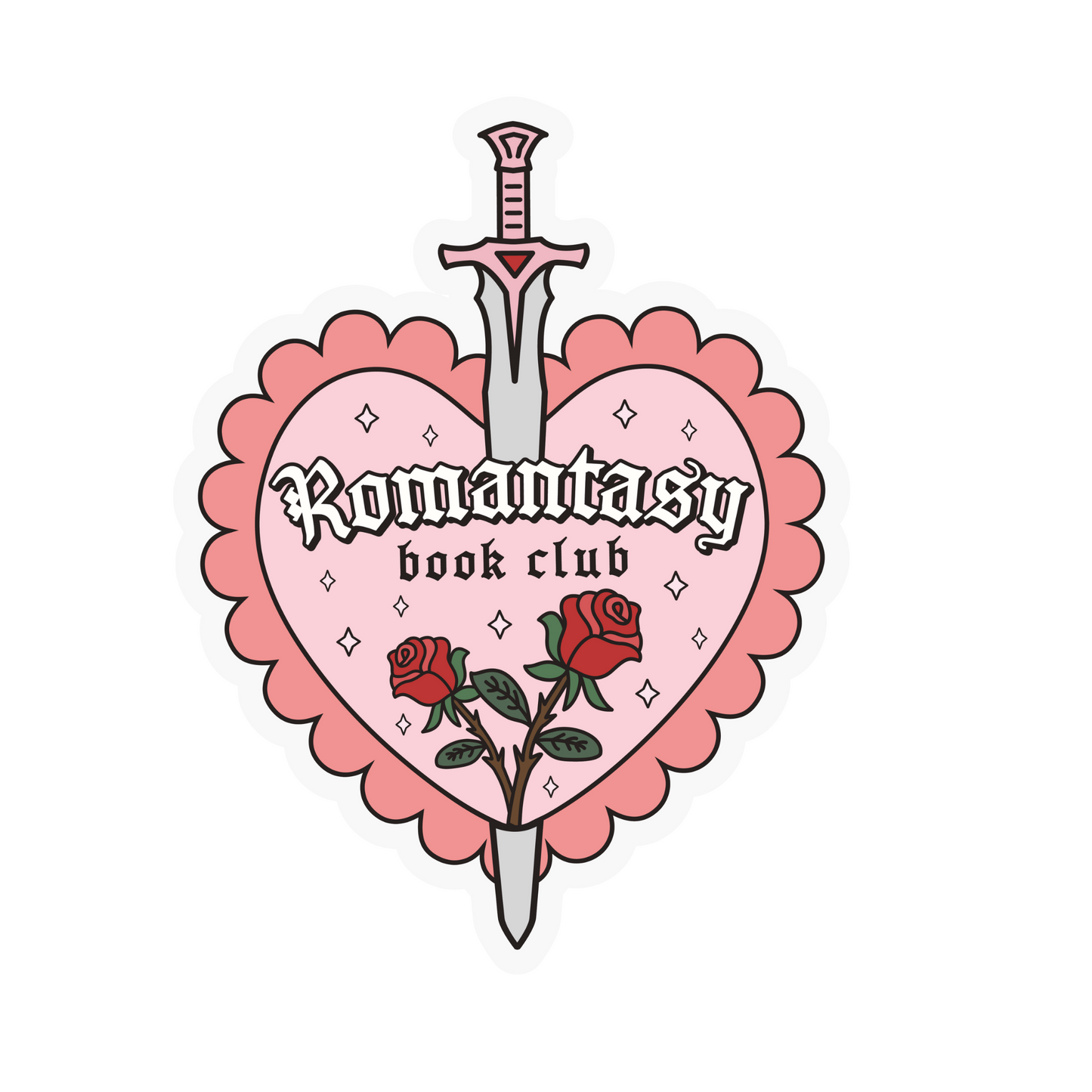Romantasy Sword Weatherproof Sticker