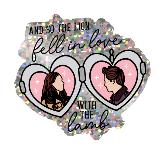 Lion & Lamb Weatherproof Sticker
