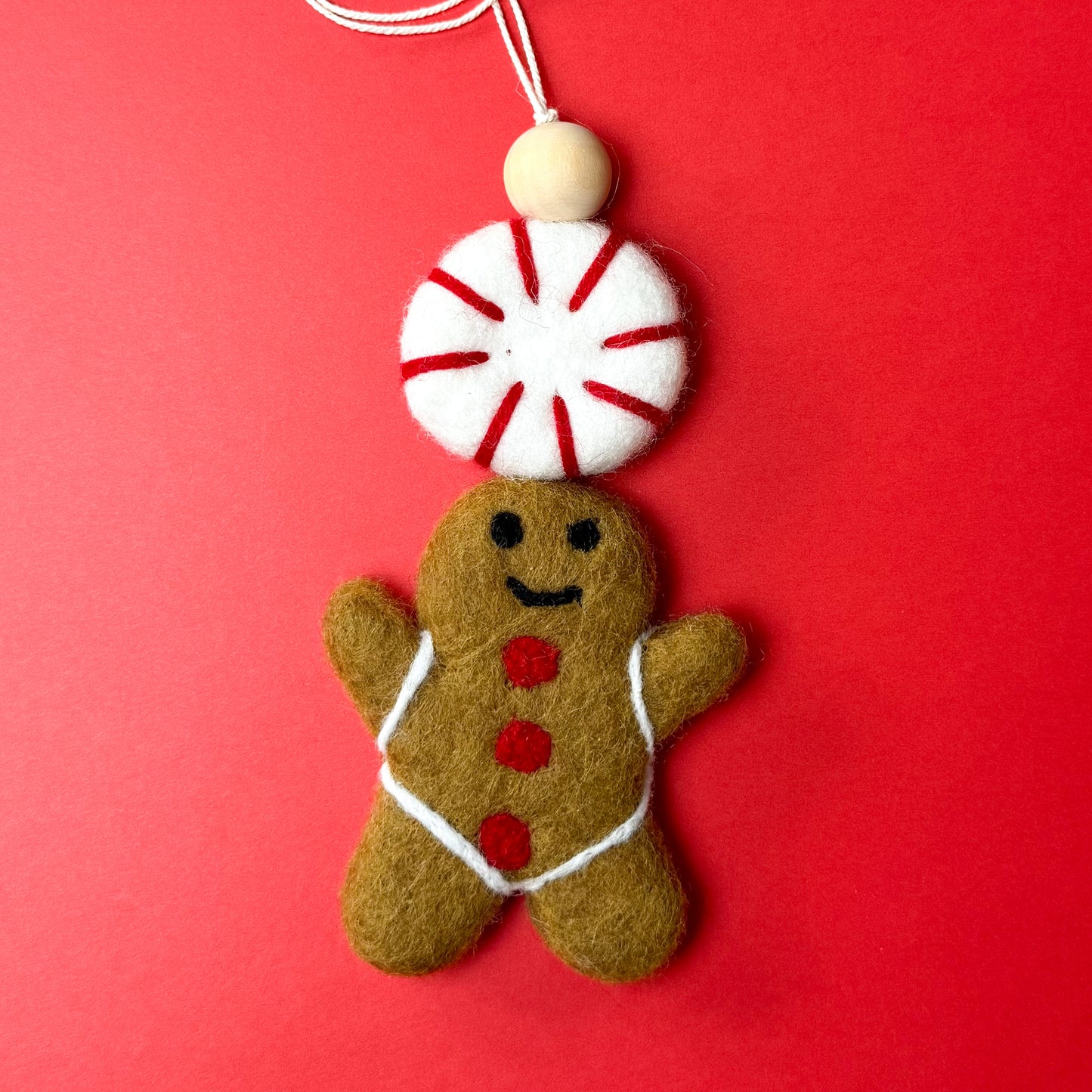 Pepermint Gingerbread Hanging