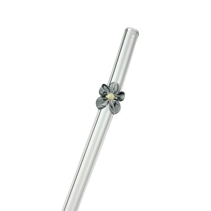 Glass Charm Straw