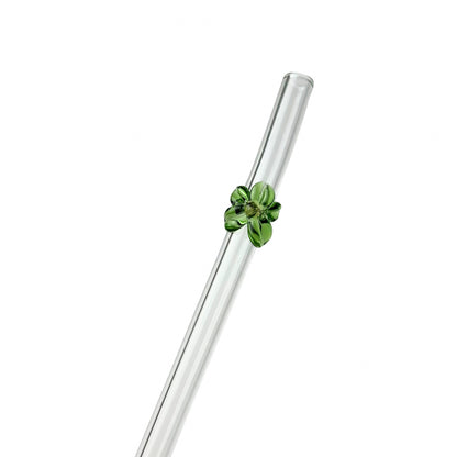 Glass Charm Straw