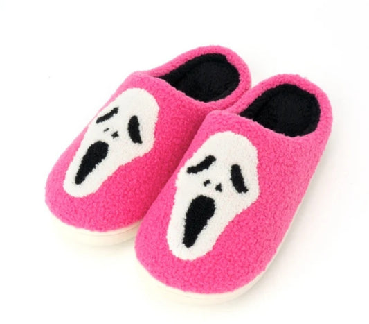 Pink Ghostface Slippers