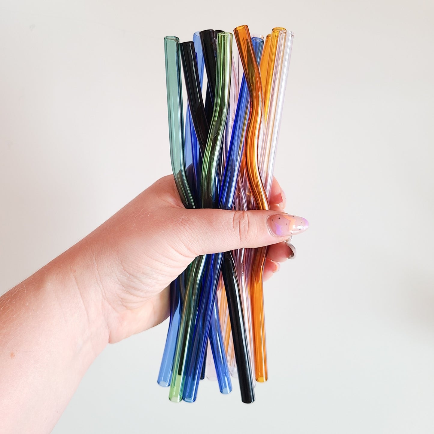 Colored Glass Straws