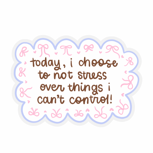 No Stress Weatherproof Sticker