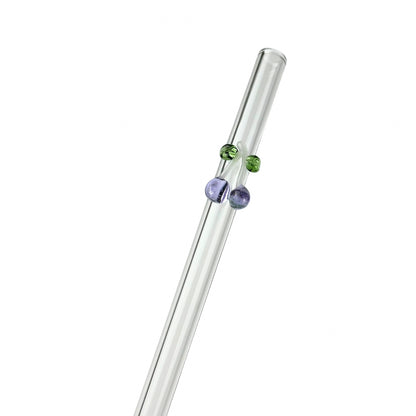 Glass Charm Straw